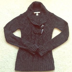 Black cowl neck sweater size small